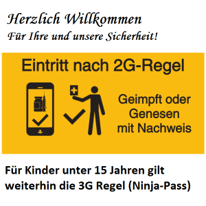 2G Regel ab 8. Nov. 2021 auch in der Tennishalle